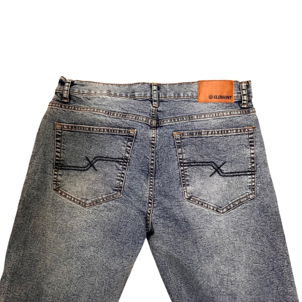 Element Jeans Mens Blue Wash Denim Straight Fit Pants Size‎ 32x32 - Picture 4 of 9